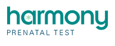 Logo des Harmony prenatal Test zur nicht invasiven Erkennung von Trisomien und Chromosomenstörungen